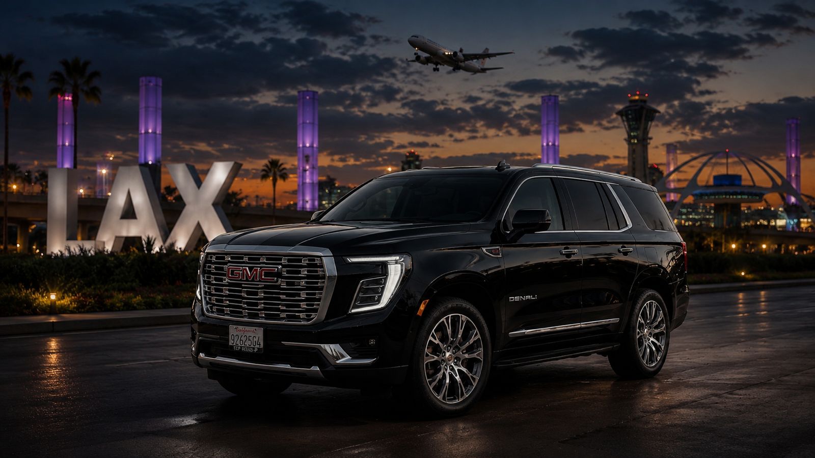Black 2025 GMC Yukon Denali at LAX